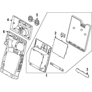 Seat Armrest Arm Rest COMPONENTS <br>Armrest attached to the cover pad - Front