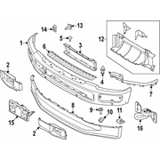 Bumper Face Bar - Front, Driver