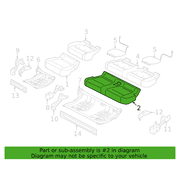 Seat Cover Cushion - Left, Rear (Limited)