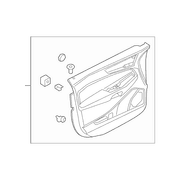 Door Interior Trim Panel - Left, Front, Lower