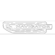 Emblem NamePlate <br>Fender Fender Name Plate OrNament - Left, Front