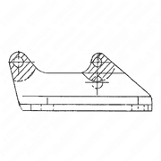 Cold ECM End Mount Plate Assembly
