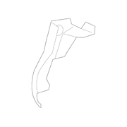 Seat Back Recliner Adjustment Mechanism Cover Latch - Rear, Inner