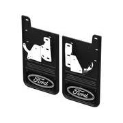 Super Duty 2023-2024 Gatorback Rear Splash Guards Ford Oval Black