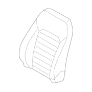 Seat Back Cushion Cover - Left, Front