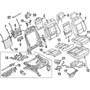 Power Adjust Seat Cover Back Cushion <br>A used to replace the original equipment of