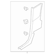 Body C-Pillar Trim Panel - Right