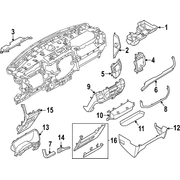 Instrument Panel Side Cover - Left MULTI FUNCTION DISPLAY 15