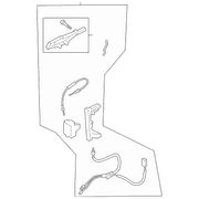 Door Latch Lock Actuator Motor - Left, Front