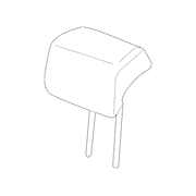 Headrest - Rear, Center
