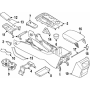 Bezel Console Trim Panel <br>Trim or Accent used on the floor - Left (XL, XLT)
