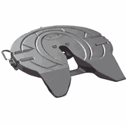Fifth Wheel - Held Flat Plate, FW35, 6.8 Inch, 1M