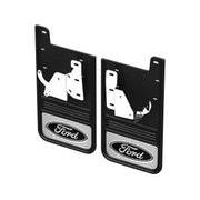 Super Duty 2023-2024 Gatorback Rear Splash Guards Ford Oval Stainless