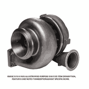 Turbo Assembly - 1.22 A/R, Low Mount, 11L, Pre-98