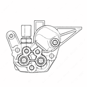 Sealing Flange - Low Pressure Fuel Line DD16