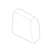 Seat Headrest Cover - Left, Rear