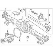 Vent <br>Differential Hose valve Differential cover Tube - Rear