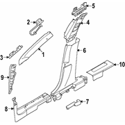 Trim B Pillar - Right