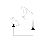 Console and COMPONENTS Panel End Instrument <br>Panel used for the - Left
