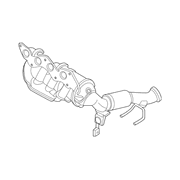 Exhaust Manifold And Catalyst - 2.5L