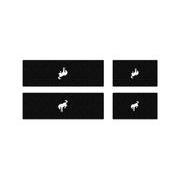 Tufskinz Bucking Bronco Logo Door Sill Protector Kit