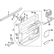 Door Lock Knob Bezel Interior Trim Panel Grommet