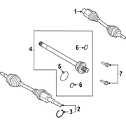 Shaft Axle - Right, Front 2.0L