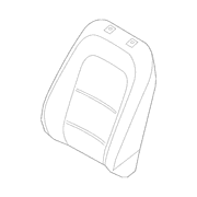 Seat Back Cushion Cover - Right, Front