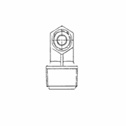 3/8-18 NPTF T-Adapter with 1/4 Inch Tube and Seal for S60