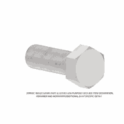 Hexagon Head Screw M8 x 30 - A2 - 80 Grade