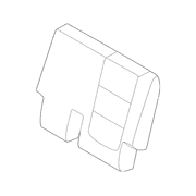 Seat Back Cushion Cover - Left, Rear