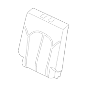 Seat Back Cushion Cover Perforated Sandstone - Right, Rear