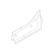 Frame Stiffener Floor Pan Bracket - Left, Rear (LWB Kombi)