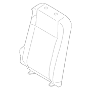 Seat Back Cushion Cover - Right, Rear