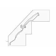 AIR CONDITIONING (A/C) Refrigerant Suction Hose Tube - Center 5.0L