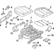 Seat Back Recliner Adjustment Handle Adjusting Height Adjuster - Front
