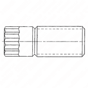 M12 x 1.75 x 34 mm Hex Head Stud