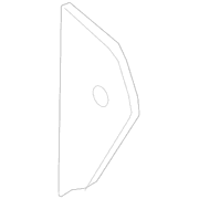 Cover Panel End <br>Instrument Side Cap Corner trim Dash REINFORCED Instrument Onyx - Left, Upper