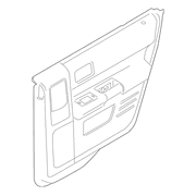 Door Interior Trim Panel - Left, Rear