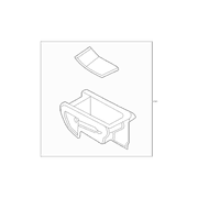 Console Compartment Instrument Panel (Black Label Package)