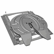 Fifth Wheel Assembly, Integrated Low-Weight Slider, 12 in Slider, 8.81, Electronic Lock Indicator