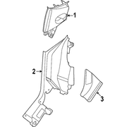 Body C-Pillar Trim Panel - Left