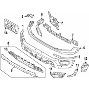 Grille <br>Grille Air Bumper Medallion cover Reinforcement