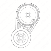 Automatic Tensioner Assembly for S60 14L DDEC VI