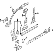 Rocker Panel Reinforcement Floor Sidemember - Left, Front