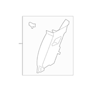 Door Pillar Post Trim Set Body Side Panel - Left, Inner