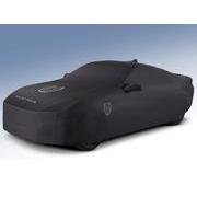 Mustang 2024 Coverking® Black with Stripes Full Vehicle Indoor Cover for Dark Horse, Pedestal/High Spoiler