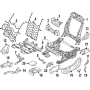 Panel <br>Seat Back cover Collar Headrest Pad Seat Shield - Left, Right, Front