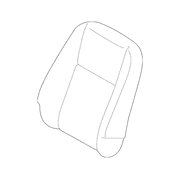 Seat Back Cushion Cover - Front, Passenger