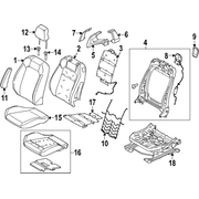 Heater Seat Element <br>Seat pad cushion SPORT (CONVERTIBLE, COUPE)